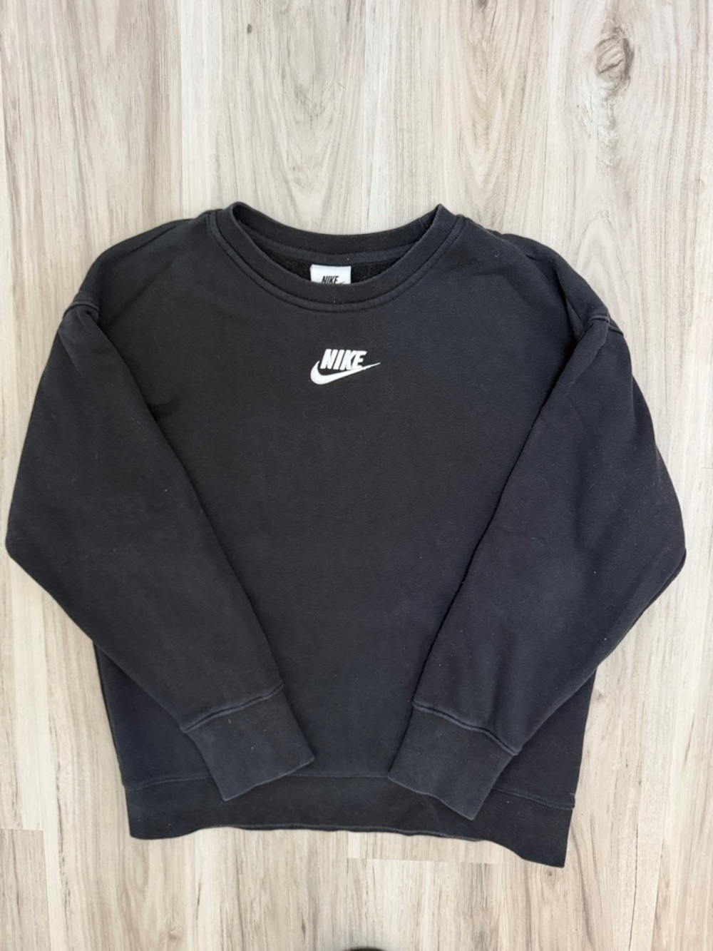 Nike Black Sweatshirt with White Swoosh